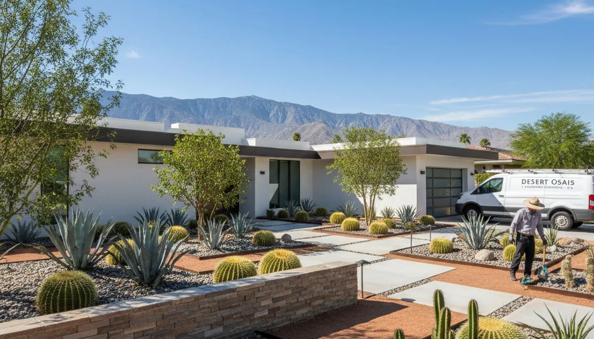 Palm Springs, CA landscaping design services for custom desert yards and outdoor living spaces