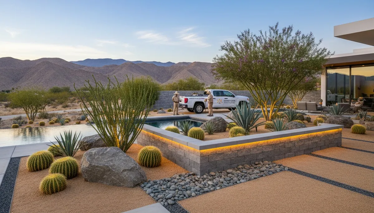 Palm Springs, CA landscaping design services for custom desert-friendly outdoor spaces